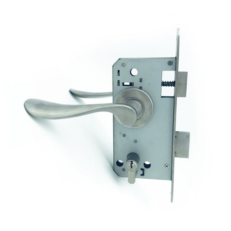 Swing tempered black security aluminum stainless steel office glass door handle lock set