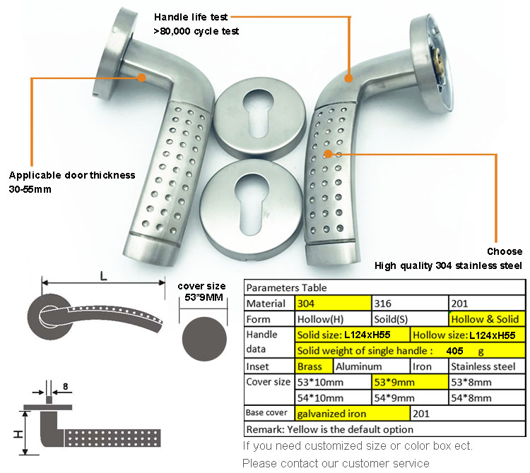 matt black zinc alloy lever door handle lock set