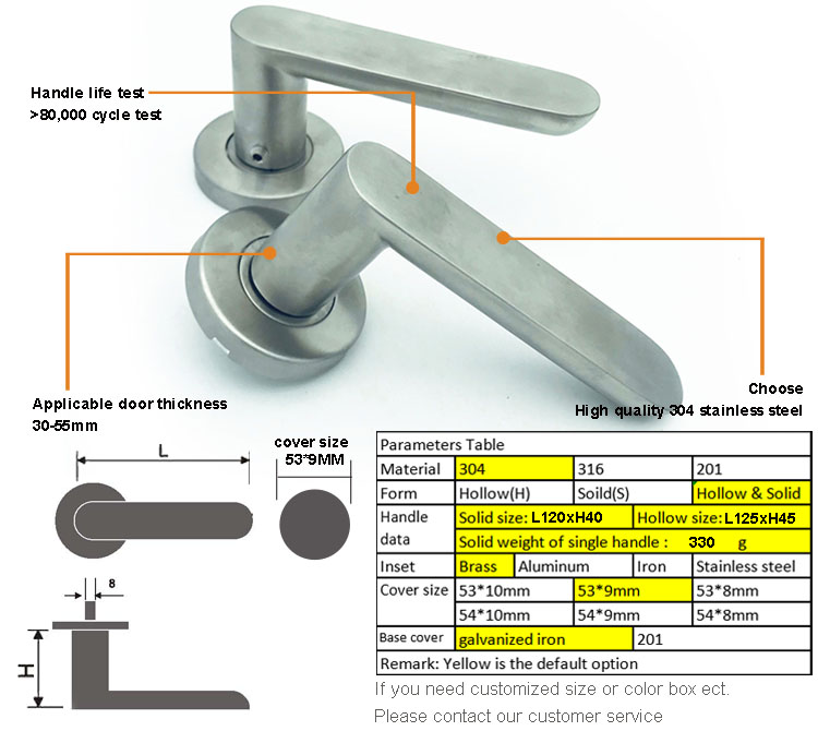 bathroom privacy keyless door handle lever lock