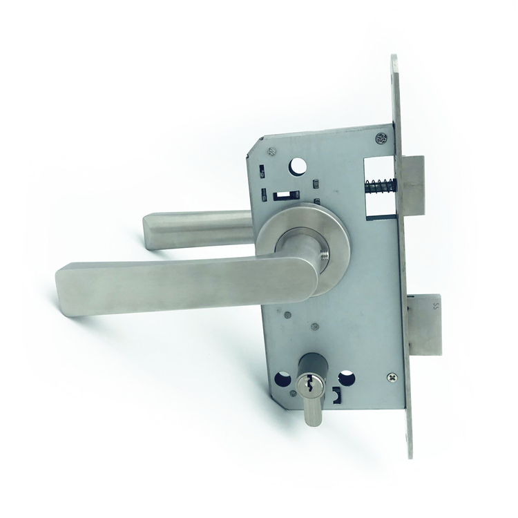 Luxury gold brass aluminum sliding lock and pull sliding door handle with lock us standard