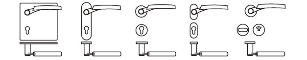 door handles with locks for home