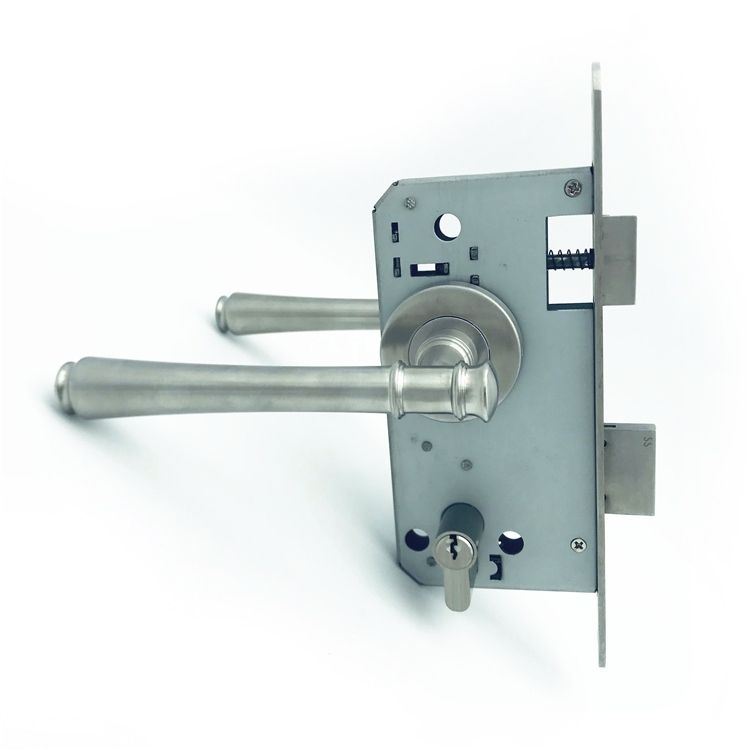 Saudi Arabia mortise square door pull handle lock handle set freezer door locks handle for cold room