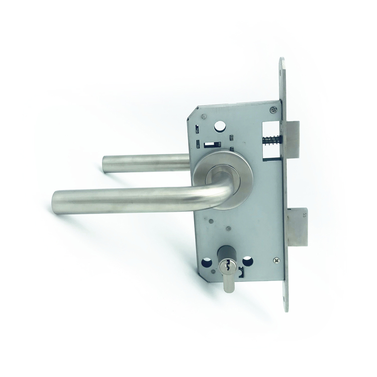 Extra lock from behind locks and handles pvc bathroom exterior door handle lock set with dummy