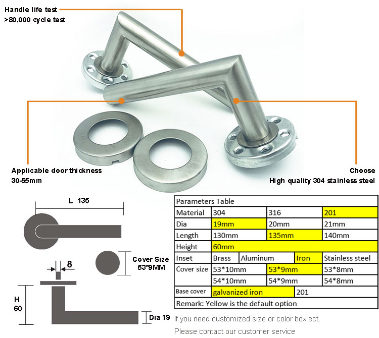 double door handle lock