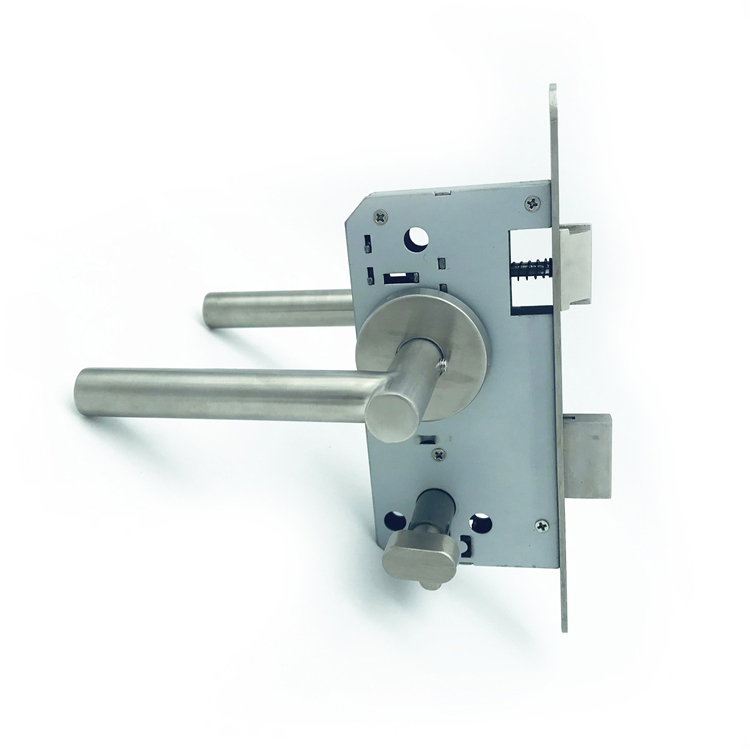 Bedroom door lock handles room black security aluminum deadbolt fingerprint smart mortise door lock set with handle