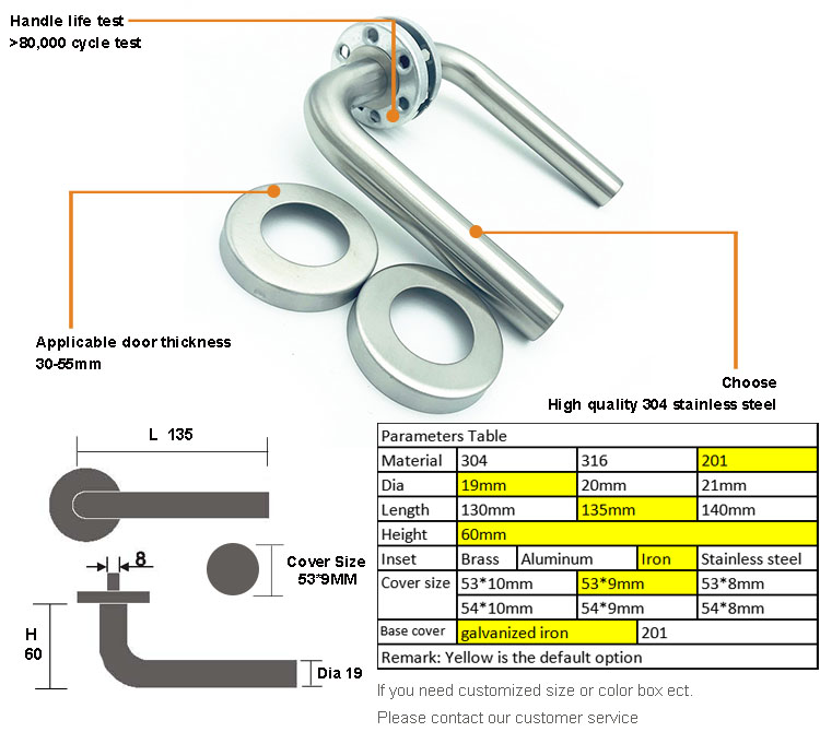 stainless steel push and pull plate door handle