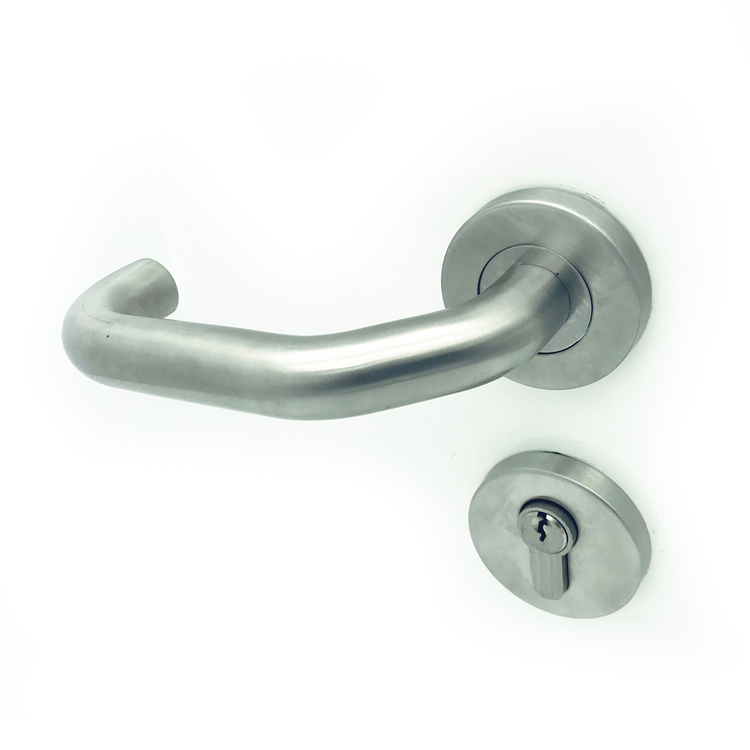Design privacy door handle lock stainless steel modern entrance door pull fancy interior lever wooden door handles