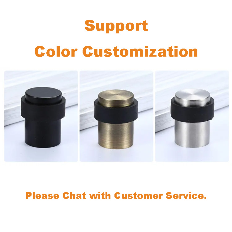 SDS02 custom shape rubber solid metal hinge kit knot stopper magnet door stop