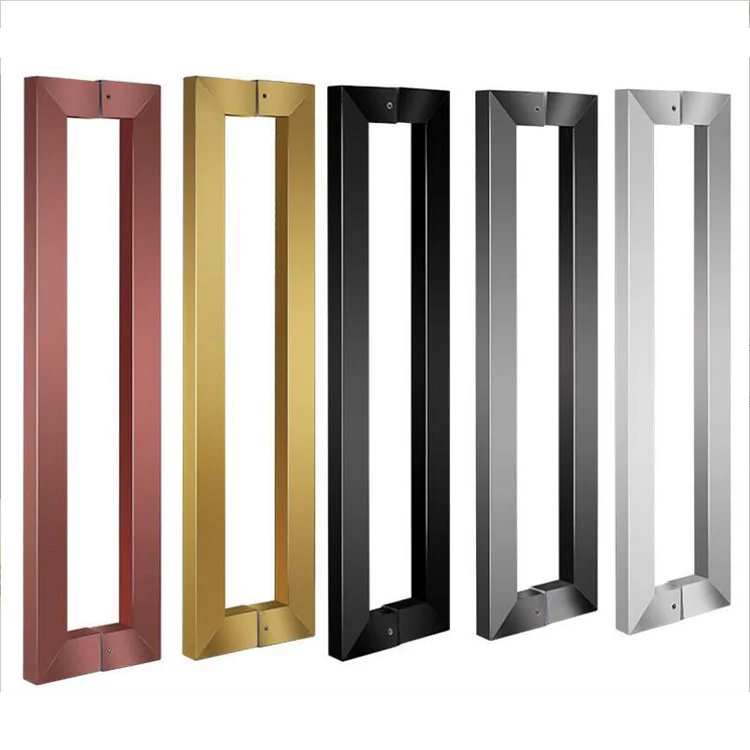 SPH25 Stainless Steel Commercial Pull Door Handle Thickened Glass Shower Door Shower Handle