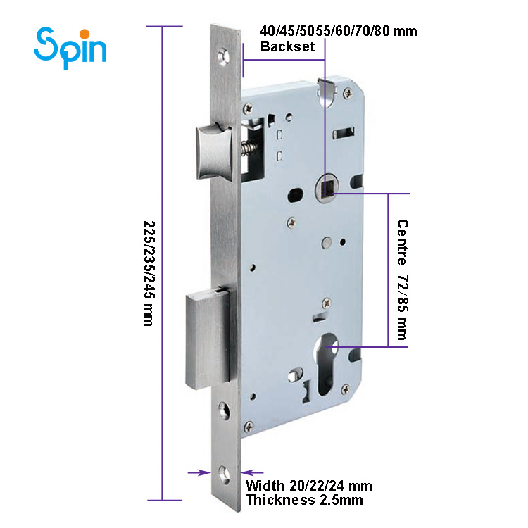 Various Mortise Door Lock Body